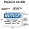 Signmission Hours Of Operation Receiving _ Am - _, 14 in W x Rectangle, Vinyl Decal OS-2PACK-NS-D-1014-L-13545 - alternate 4